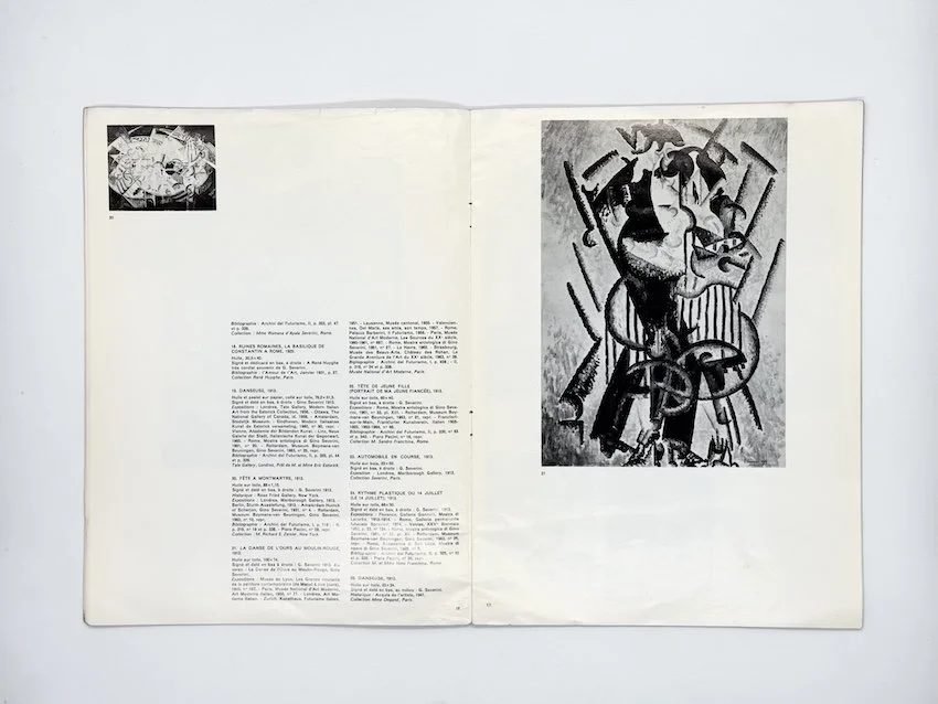 Gino Severini. Musée National d’Art Moderne, Paris, 1967. 