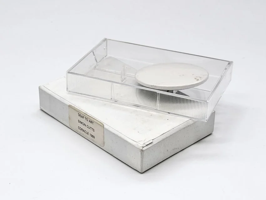 Simon Cutts, Deaf To Art. Coracle, 1989. 