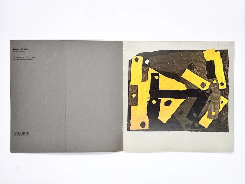 Francis Davison. Paper collages. Arts Council of Great Britain, London, 1983. Room & Book secondhand art books, London