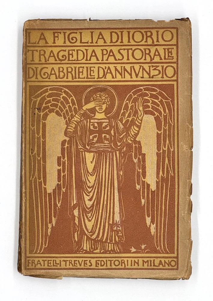 Gabriele  D’Annunzio, La Figlia Di Iorio. Fratelli Treves Editore, Milano, 1921. With woodcut illustrations by Adolfo de Carolis.