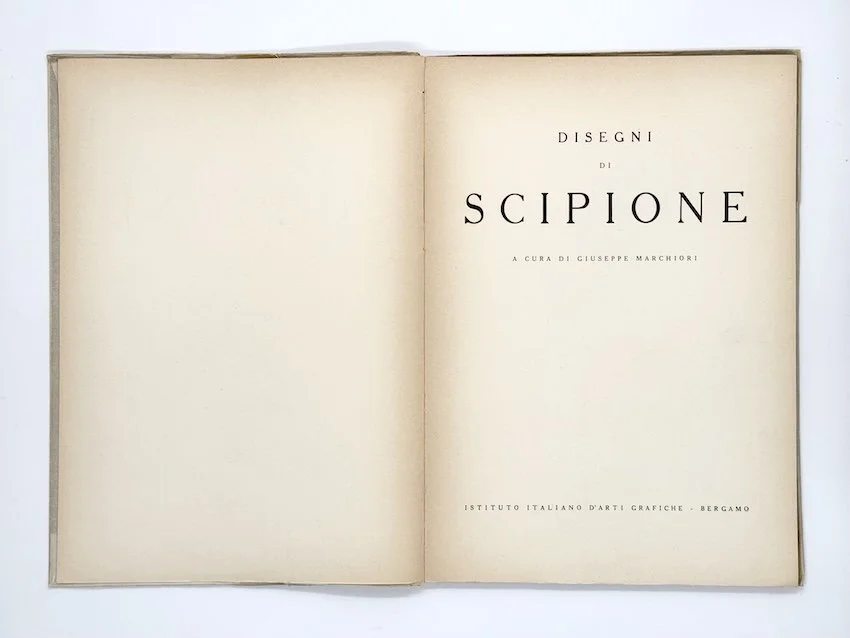Disegni di Scipione. Instituto Italiano D’Arti Grafiche, Bergamo, 1944.. Room & Book, secondhand art bookshop, London