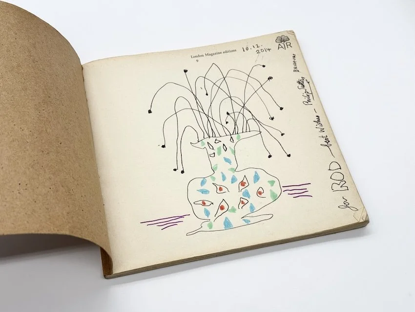 Philip Sutton Drawings: Birds Shells Hands. London Magazine editions, 1966. With a drawing by Philip Sutton.