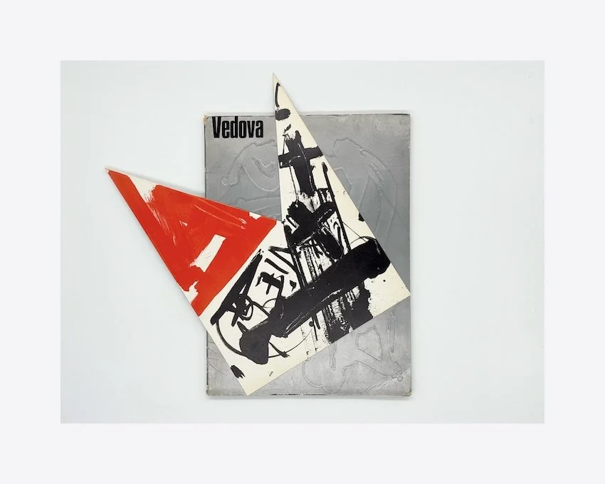 Emilio Vedova - Grafica e Didattica. Regione Valle d’Aosta, 1975. Including Vedova’s study for multiple ‘Presenza 1975’.