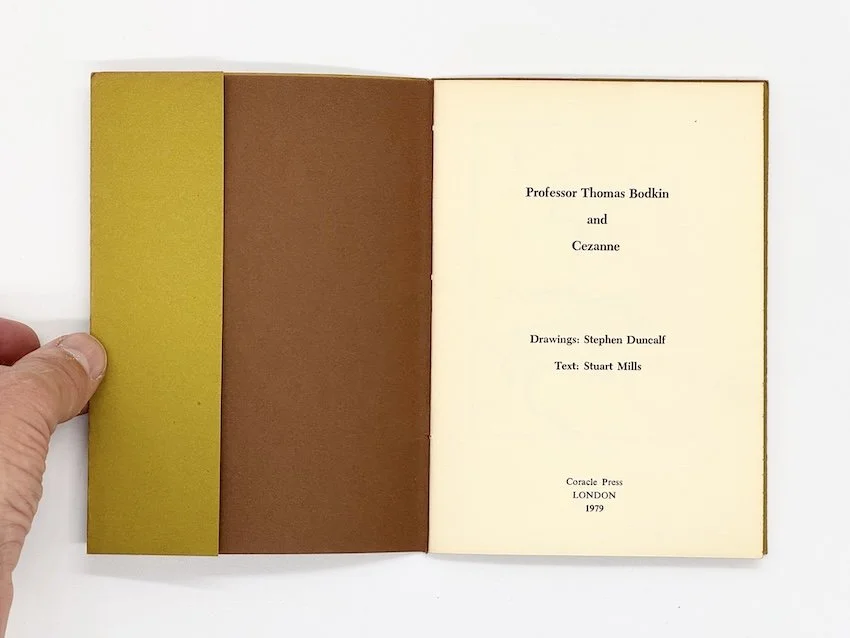 Stuart Mills and Stephen Duncalf, Professor Thomas Bodkin and Cezanne. Coracle Press, London, 1979.
