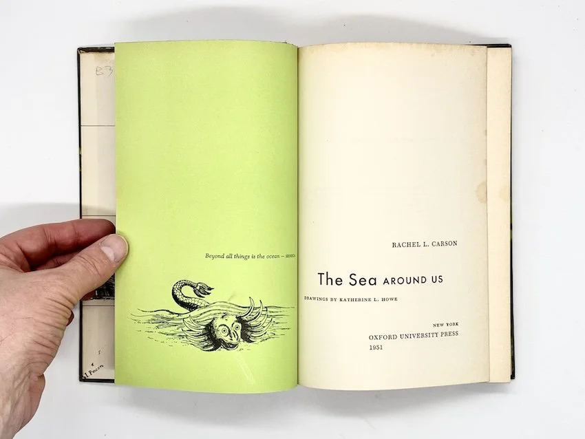 double page spread from Rachel L. Carson's, The Sea Around Us, published by Oxford University Press, New York, 1951