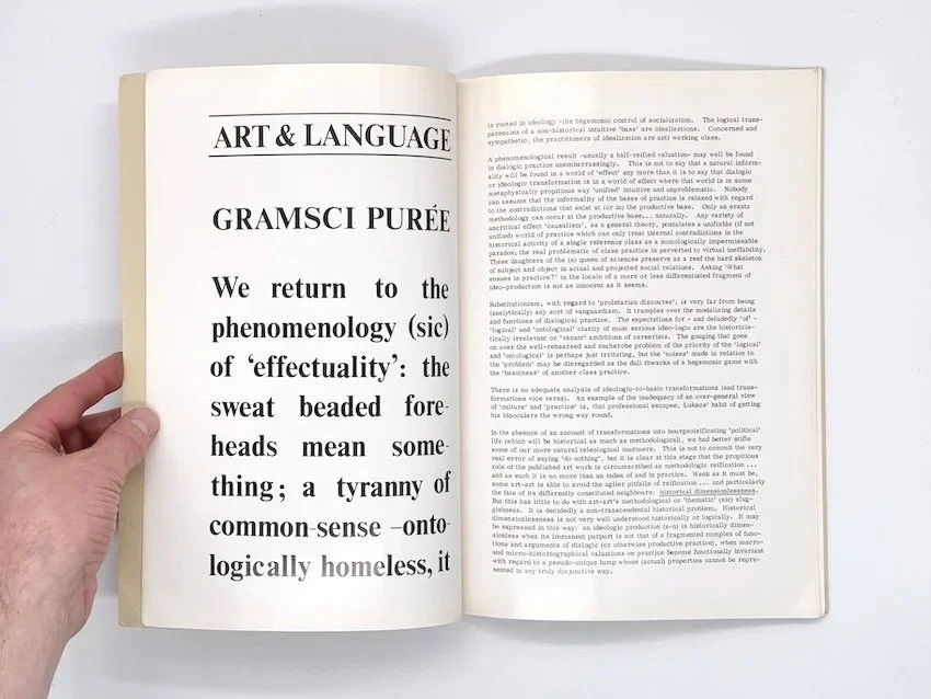 1977 Lisson Gallery – catalogue of a group exhibition including Roger Ackling, Art & Language, Alan Charlton, Stephen Cox, Tony Cragg, John Hilliard, Peter Joseph, Bob Law, Richard Long, Tim Mapston,