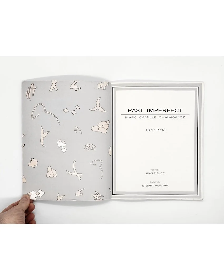 Marc Camille Chaimowicz, Past Imperfect 1972-1982. 1983 first edition.