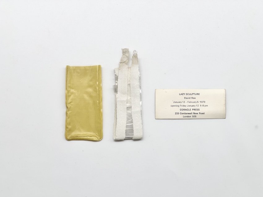 David Roe, Lazy Sculpture. Coracle Press, London, 1979