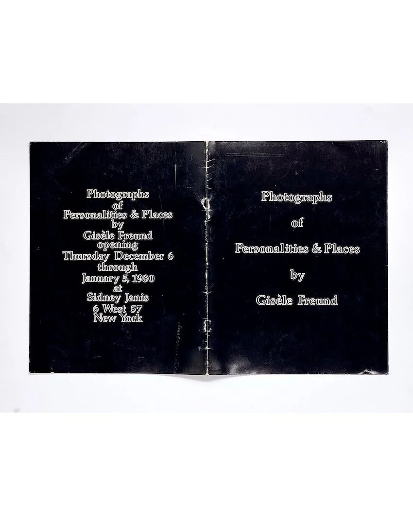 Photographs of Personalities & Places by Gisèle Freund. Sidney Janis Gallery, New York, 1979.