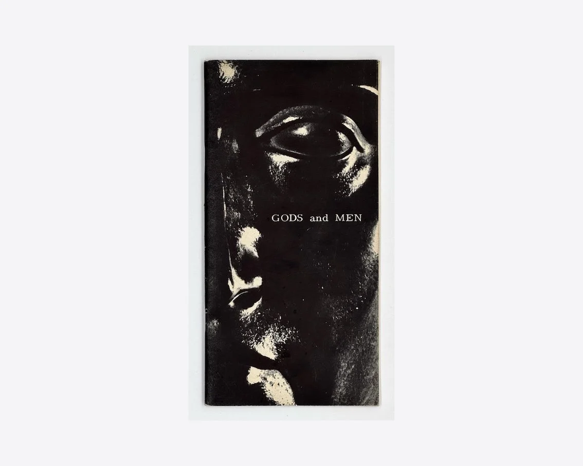 [Richard Hamilton designer] Gods and Men. An Exhibition of Sculpture from Collections in Northumberland and Durham. Hatton Gallery, King’s College in The University of Durham, 3 – 24 December, 1957.