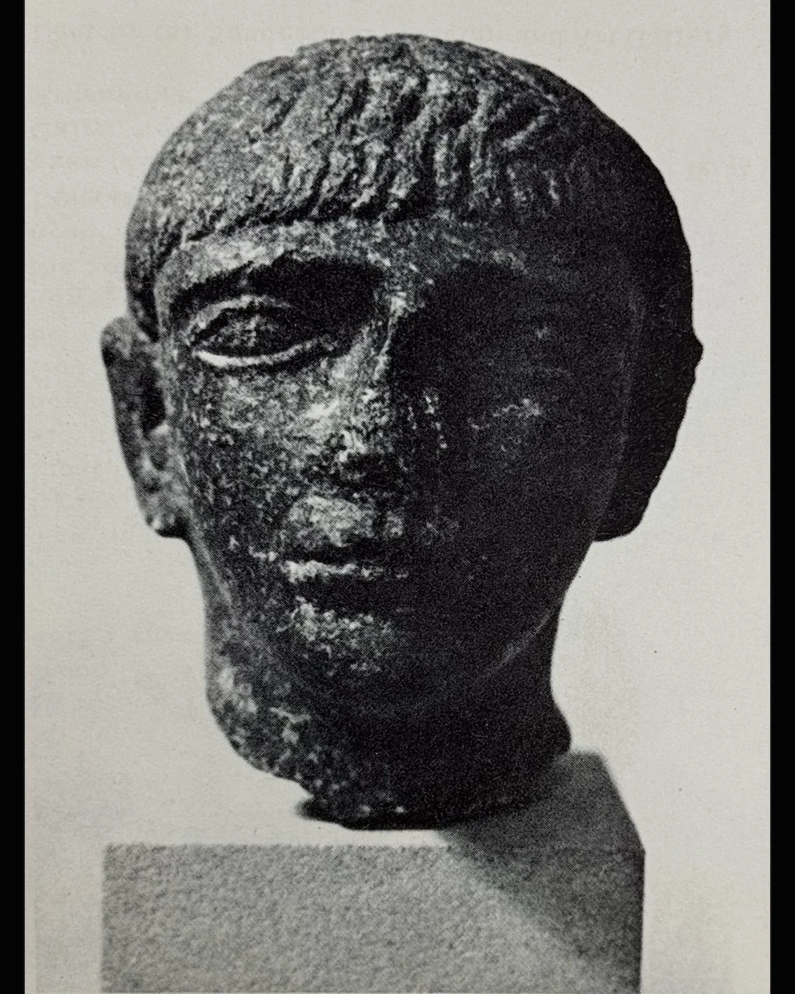 [Richard Hamilton: designer] Gods and Men. An Exhibition of Sculpture from Collections in Northumberland and Durham. Hatton Gallery, King’s College in The University of Durham, 3 – 24 December, 1957.