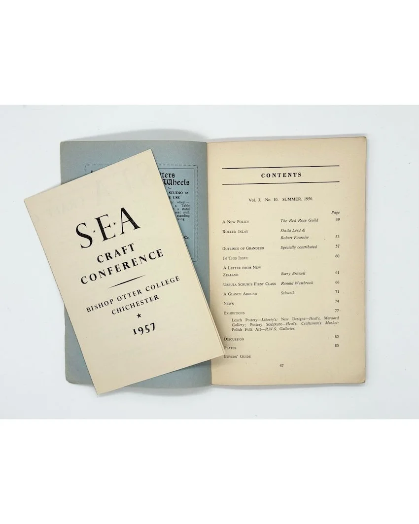 Pottery Quarterly A Review of Ceramic Art. No.10 Summer 1956.