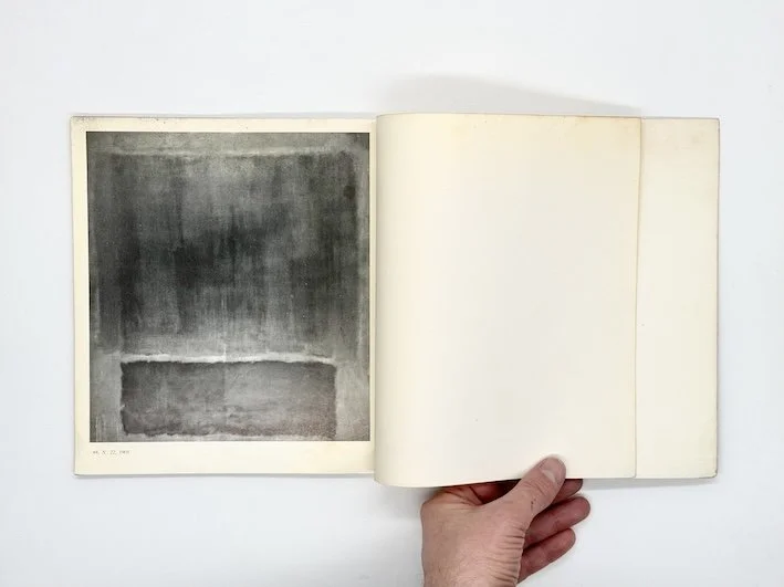 Mark Rothko. Galleria Nazionale D’Arte Moderna Roma and De Luca Editore, 1962. Room and book, secondhand art bookshop, London.