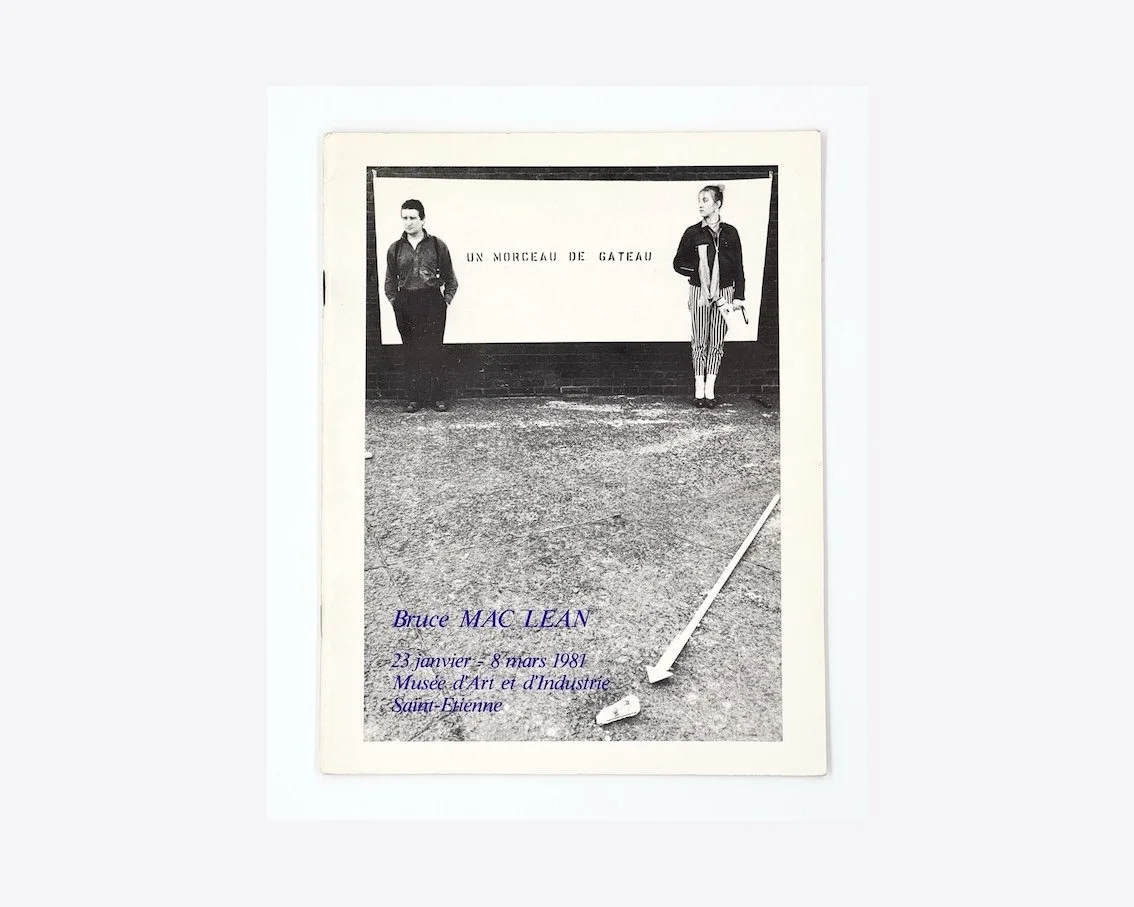 Bruce Maclean. Musée d’Art et d’Industrie Saint-Etienne 1981