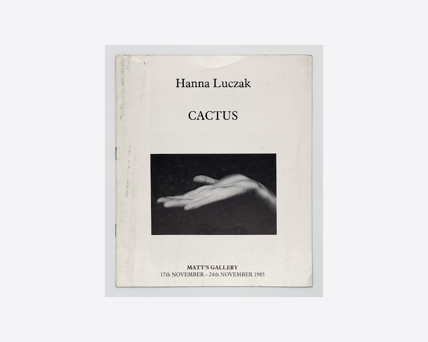 Hannah Luczak, Cactus. Matt’s Gallery, London, 1985.