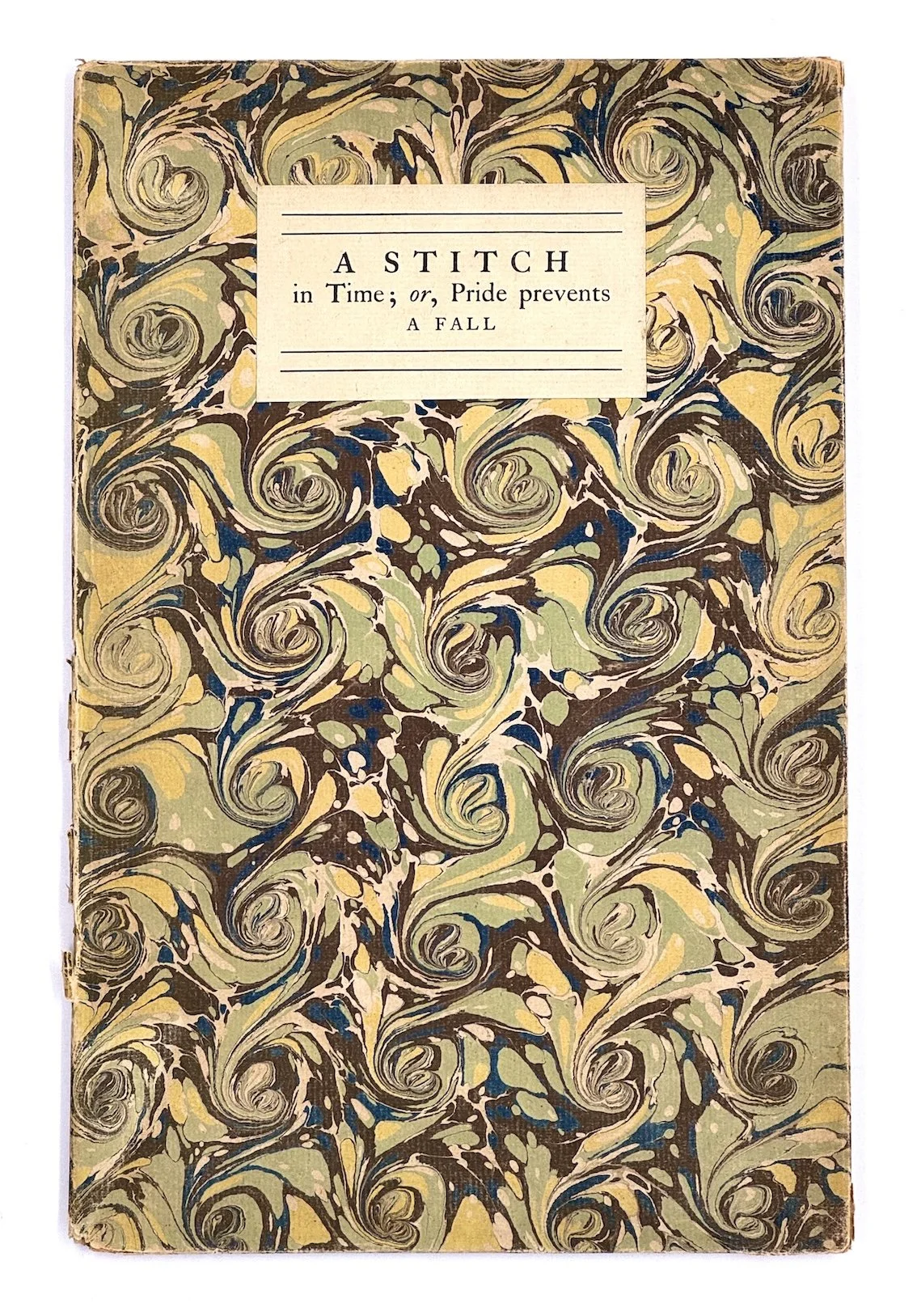 James Laver, A Stitch in Time; or, Pride prevents a Fall. Nonesuch Press, London, 1927.