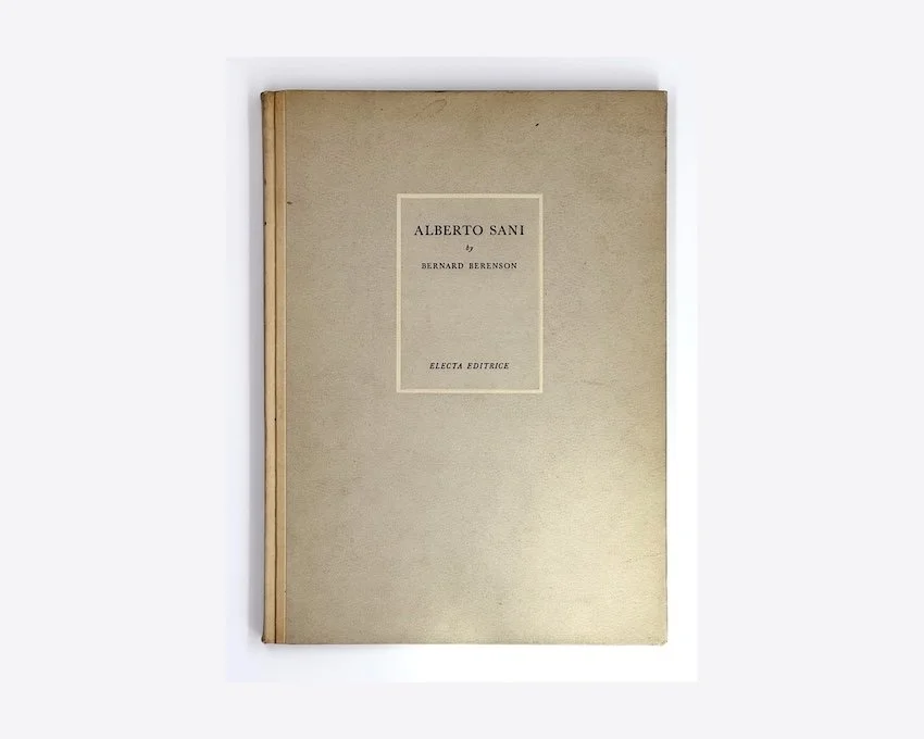 Bernard Berenson, Alberto Sani: an artist out of his time (un artista fuori del suo tempo). Electa Editrice, Firenze, 1950.