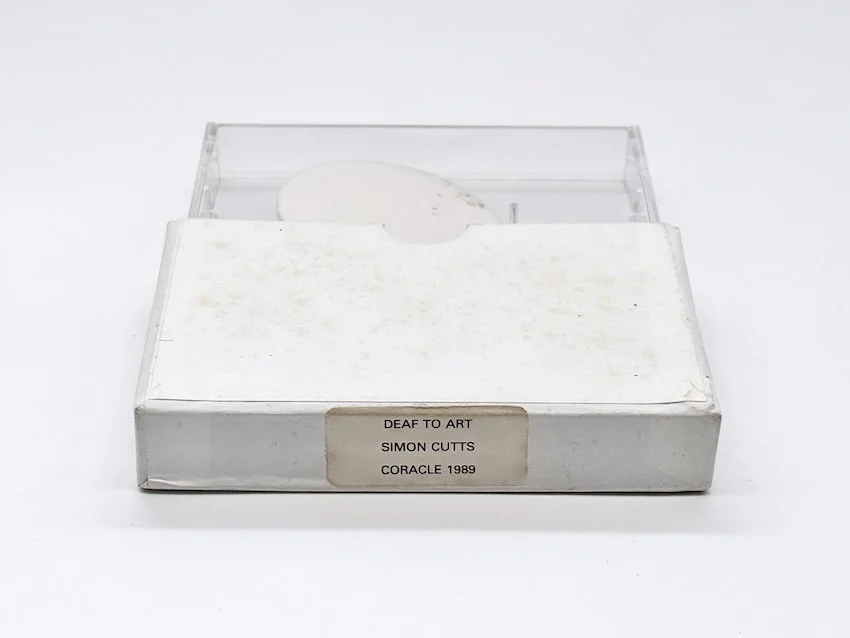 Simon Cutts, Deaf To Art. Coracle, 1989. 