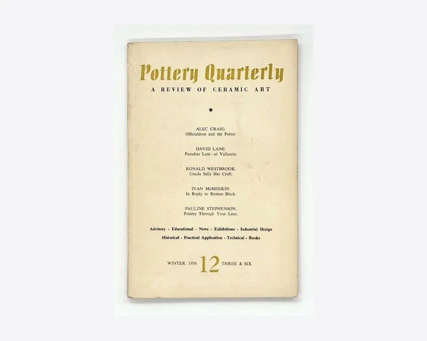 Pottery Quarterly A Review of Ceramic Art. No.12 Winter 1956. Including Lucie Rie and Hans Coper.