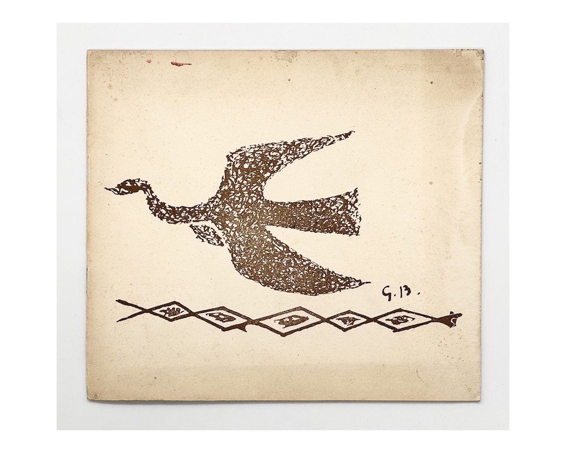 George Braque. ICA Gallery, London, 1954.  Cover specially designed by Georges Braque.