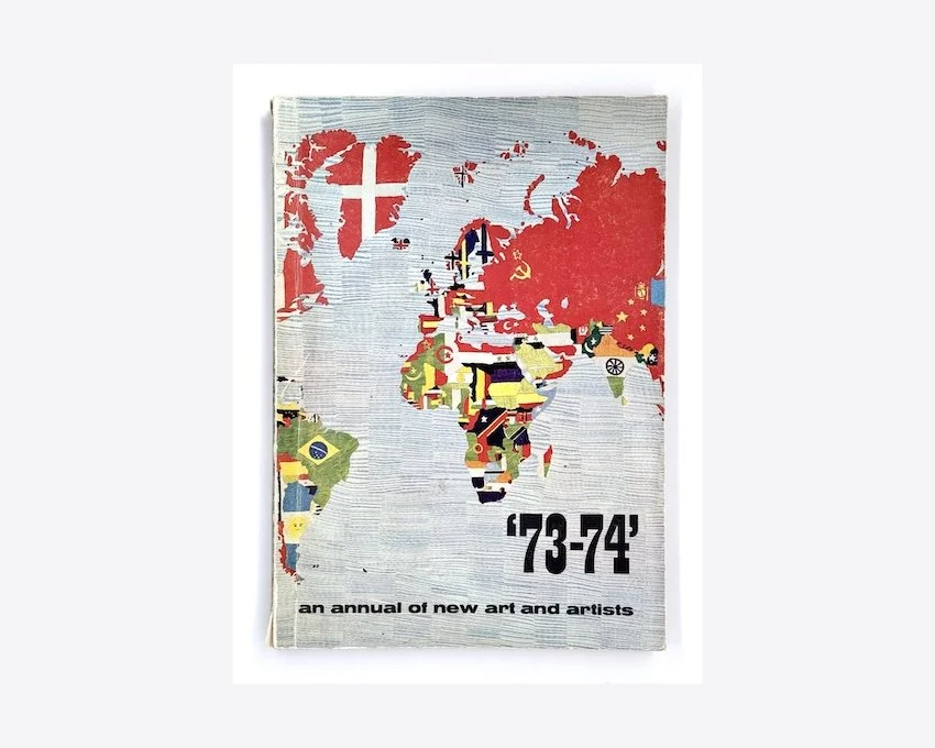 73-74’ an annual of new art and artists. Designed by Willem Sandberg expect for those pages where the artists designed the pages themselves.