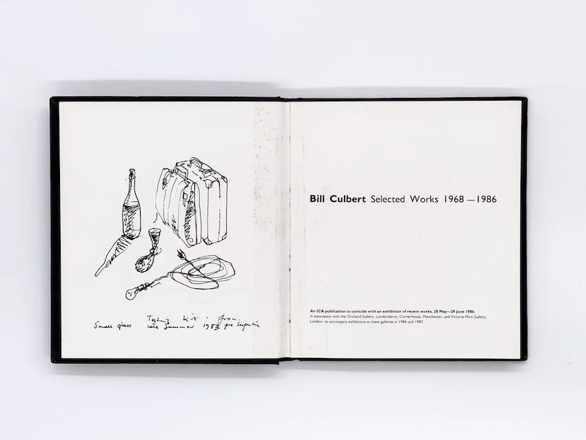 Bill Culbert, Selected Works 1968-1986. Institute of Contemporary Arts, London, 1986.