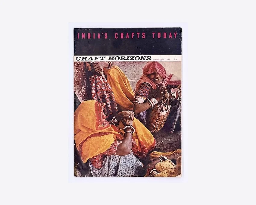Craft Horizons July/August 1959 Vol.XIX No.4. India’s Crafts Today. Room & Book secondhand art books, London