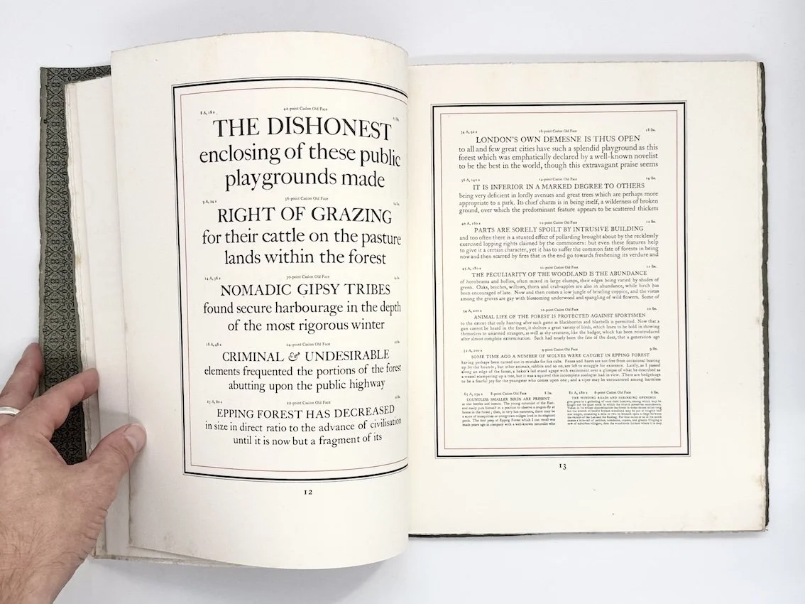 Caslon Old Face Roman & Italic. H W Caslon & Co. Ltd., London , 1924.