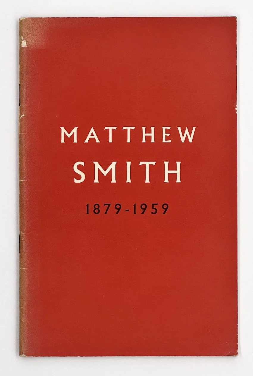 A Memorial Exhibition of Works by Matthew Smith 1879-1959. Royal Academy of Arts, London, 1960.  Room & Book, secondhand art books, London