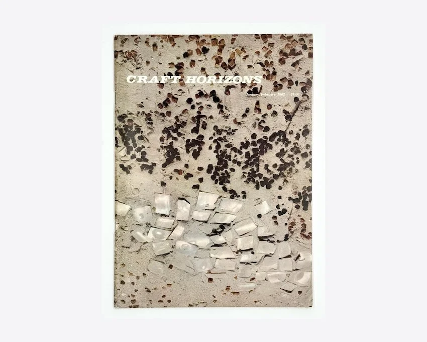 Craft Horizons January/February 1962 including ceramics by Robert Sperry, batiks by Kawabata and Polish woodcarving.