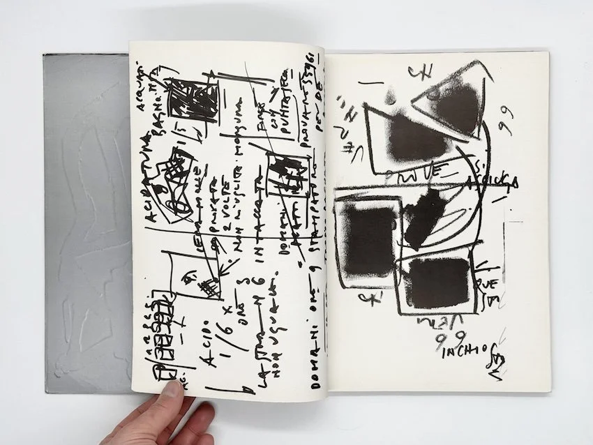 Emilio Vedova - Grafica e Didattica. Regione Valle d’Aosta, 1975. Including Vedova’s study for multiple ‘Presenza 1975’.