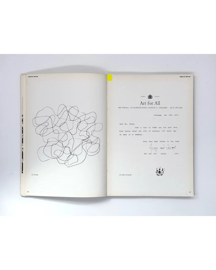 73-74’ an annual of new art and artists. Designed by Willem Sandberg expect for those pages where the artists designed the pages themselves.