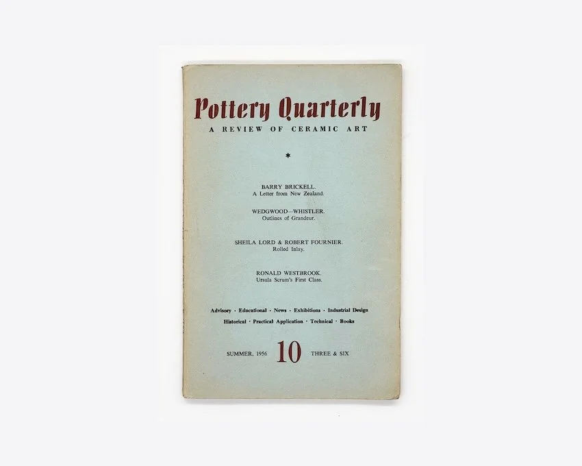 Pottery Quarterly A Review of Ceramic Art. No.10 Summer 1956.