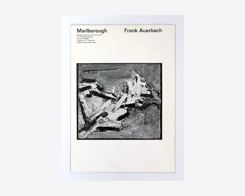 Frank Auerbach. Marlborough Fine Art, London, 1971