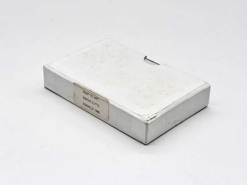 Simon Cutts, Deaf To Art. Coracle, 1989. 