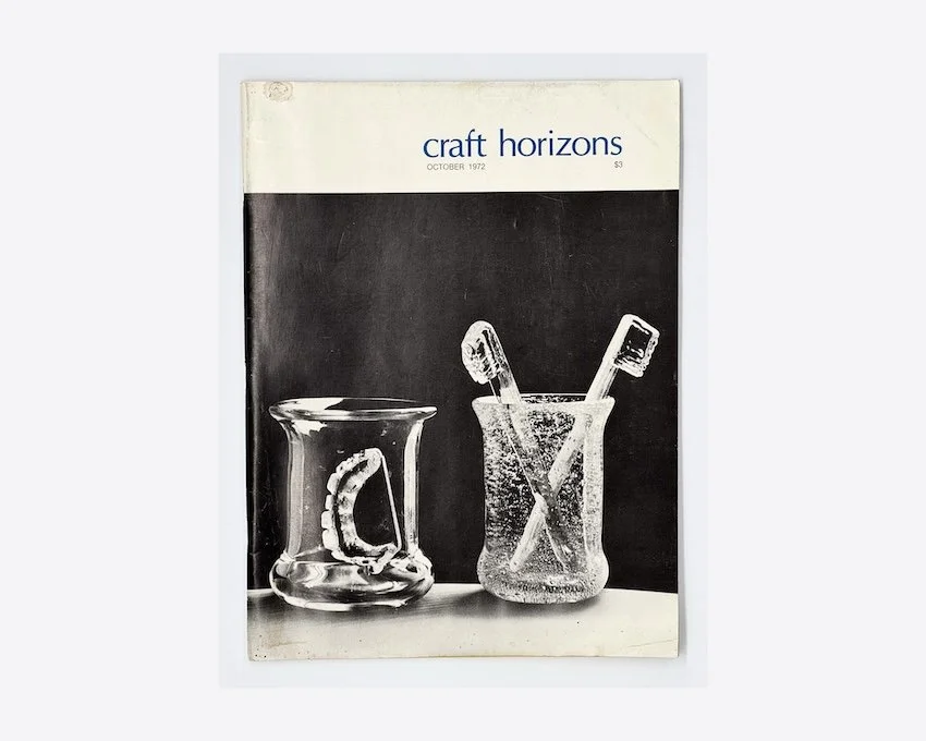 Craft Horizons October 1972 including English and Japanese ceramics and African Arts at the Museum of Modern Art.