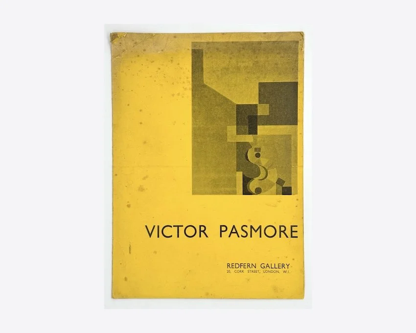 Victor Pasmore. Redfern Gallery, London, 1948. Rare catalogue of “the most revolutionary event in post-war British art”.