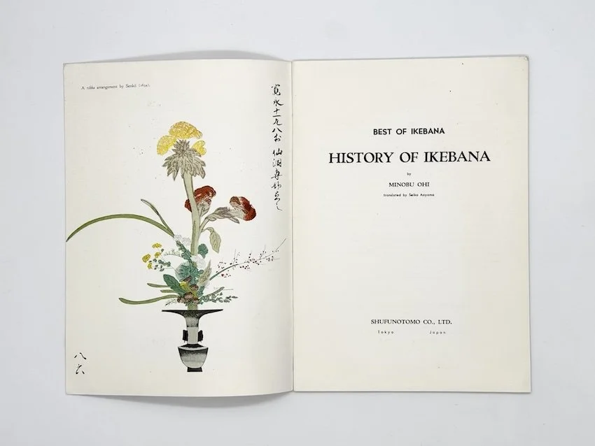 History of Ikebana by Minobu Ohi, 1962