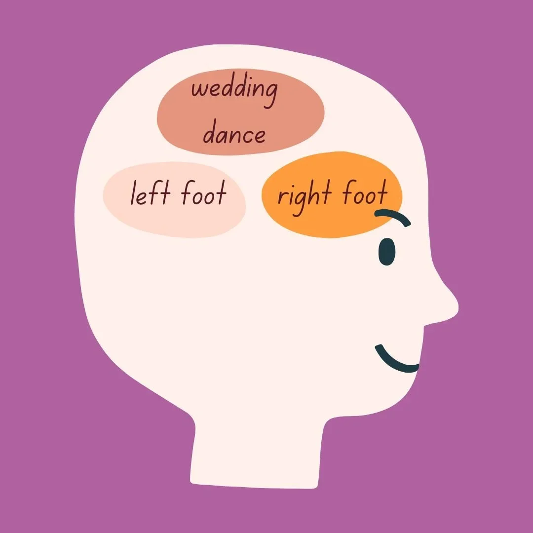 Wedding dance training benefits from muscle memory