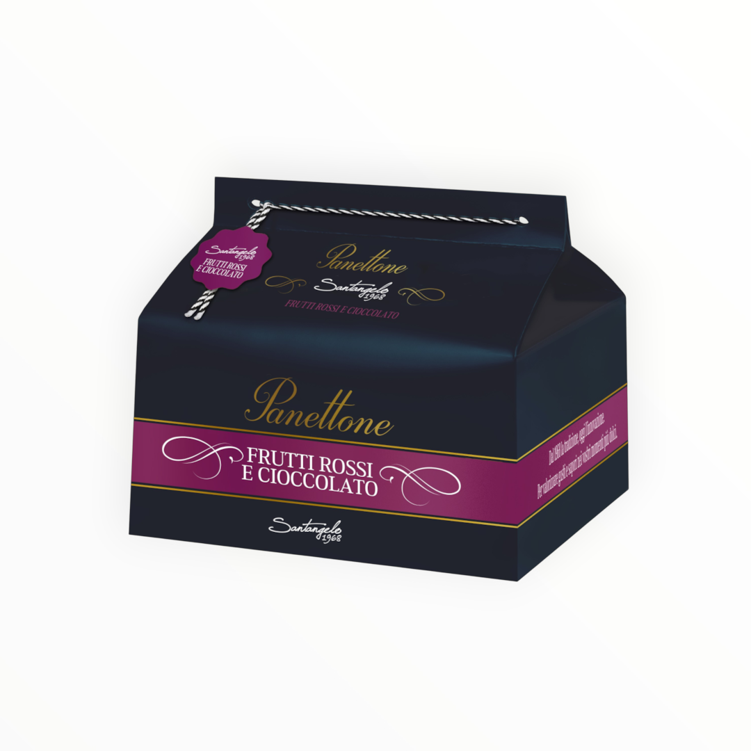 Panettone pyragas su miško uogomis ir šokoladu, 900 g.