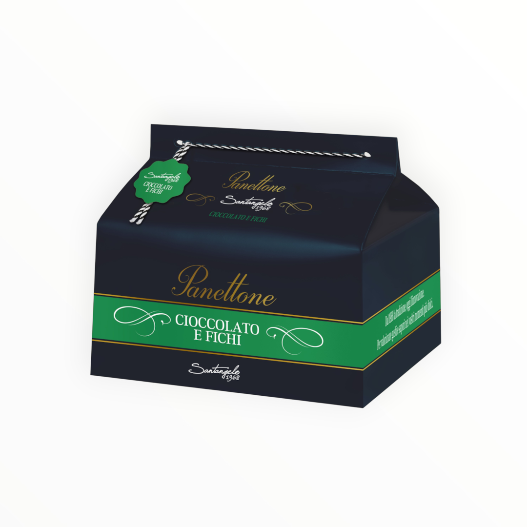 Panettone pyragas su šokoladu ir figomis, 900 g.