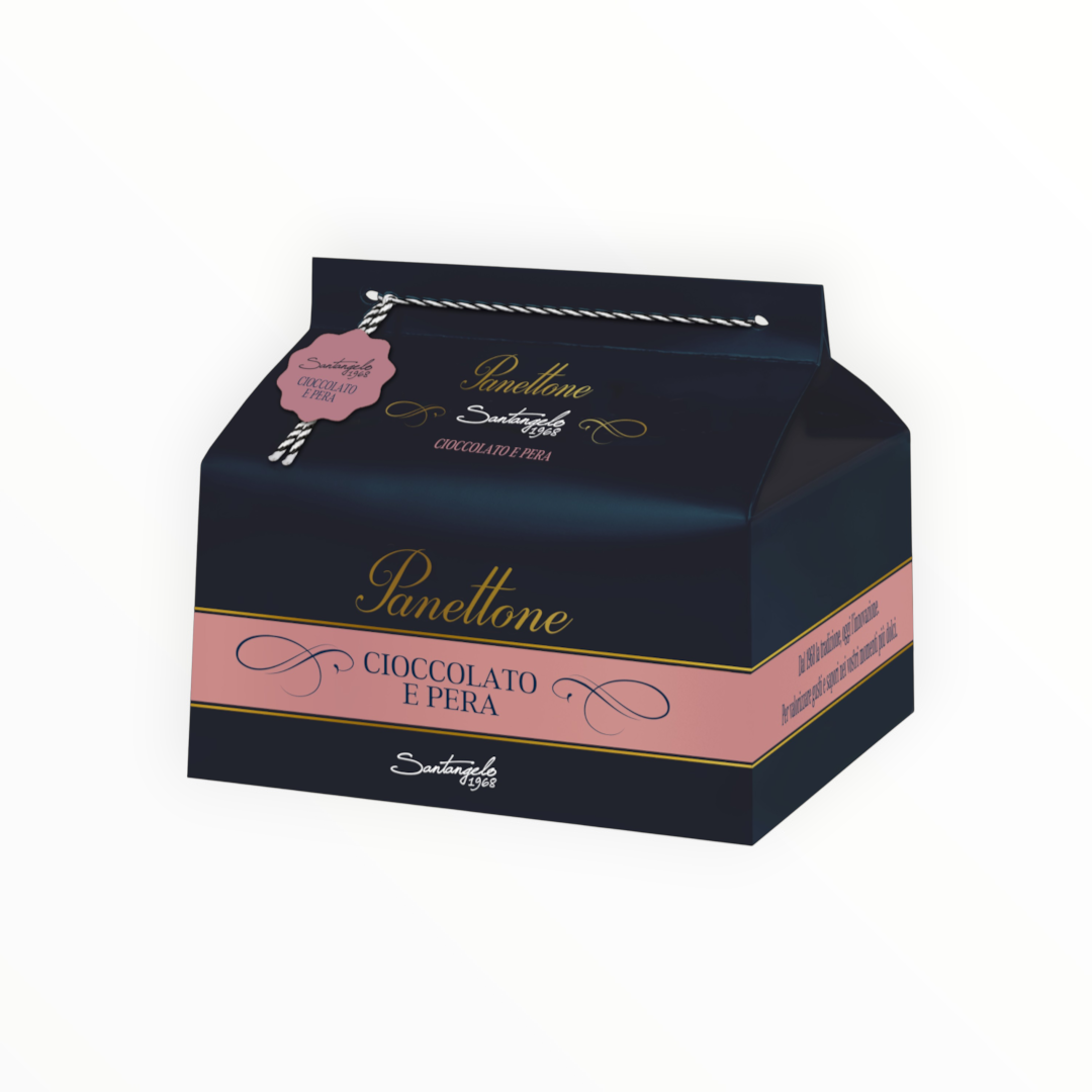 Panettone pyragas su šokoladu ir kriaušėmis, 900 g.