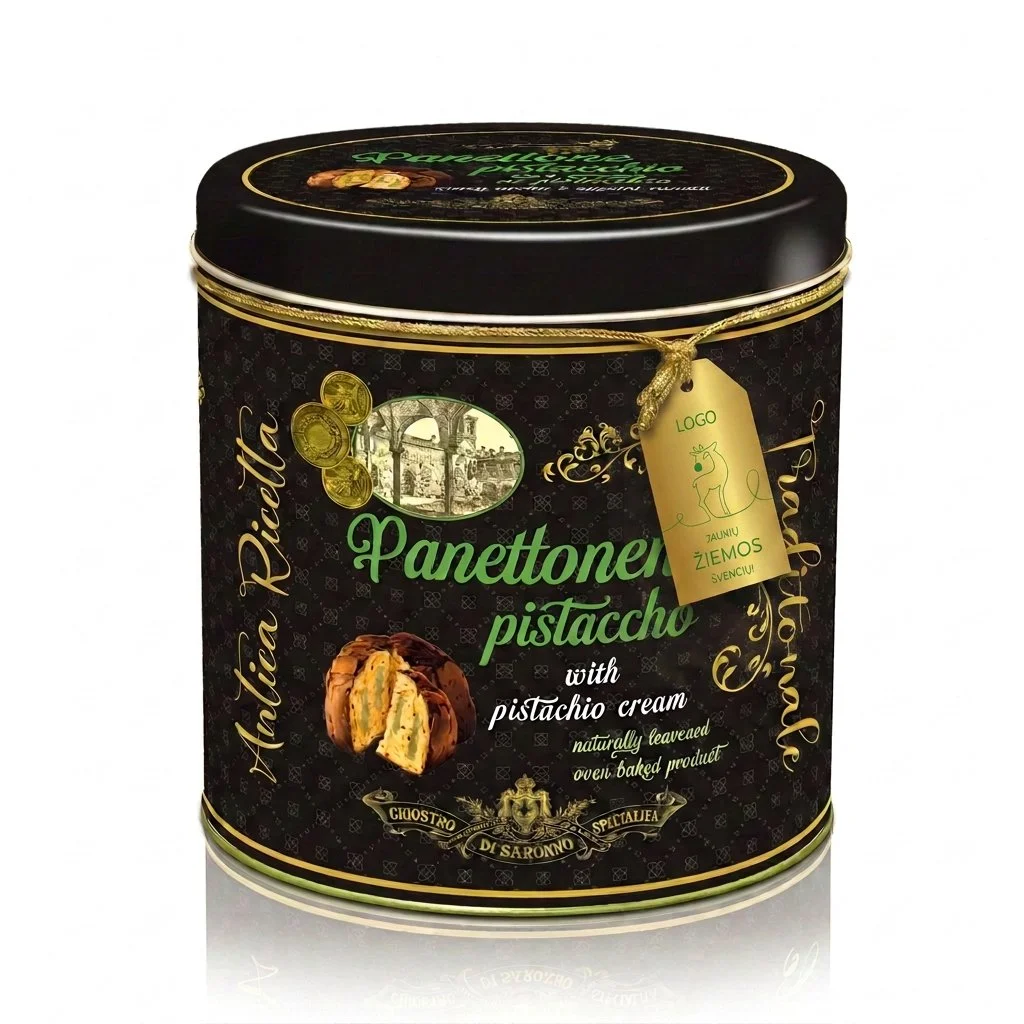PANETTONE PYRAGAS SU PISTACIJŲ KREMU, 750 G.