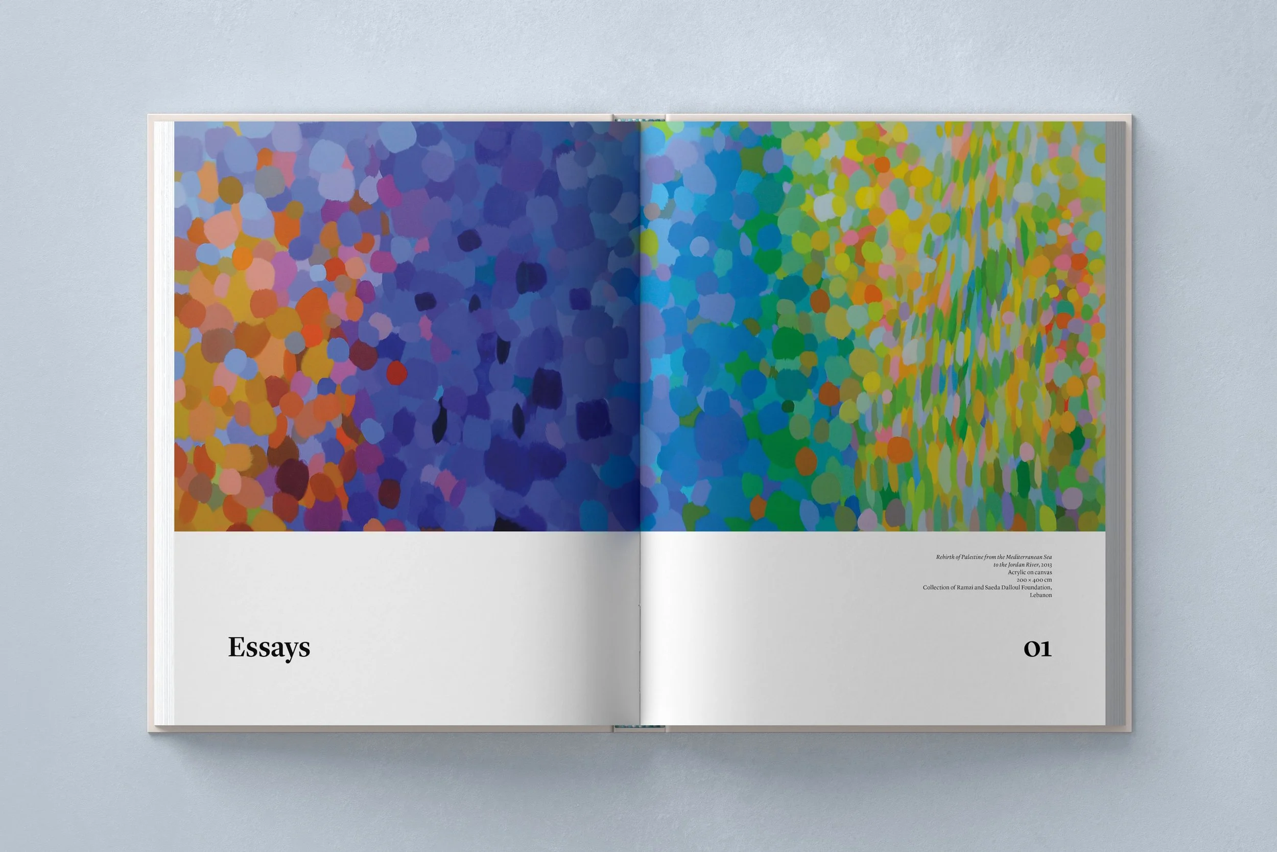 Lasting Impressions: Samia Halaby inside spread design