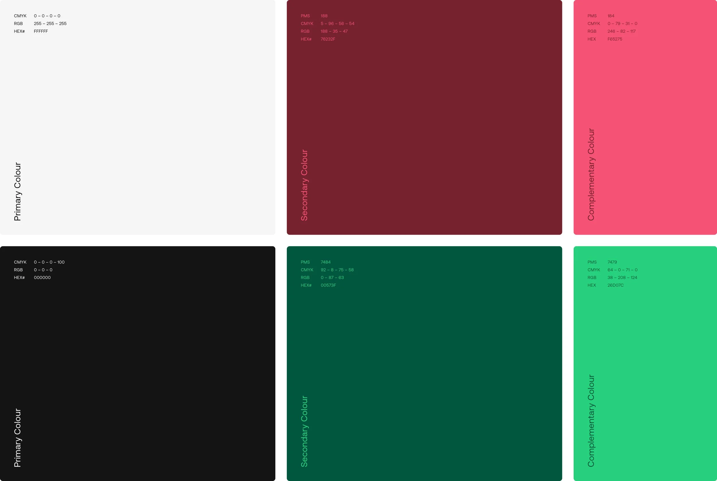 Grove Malls Brand Colour Palette