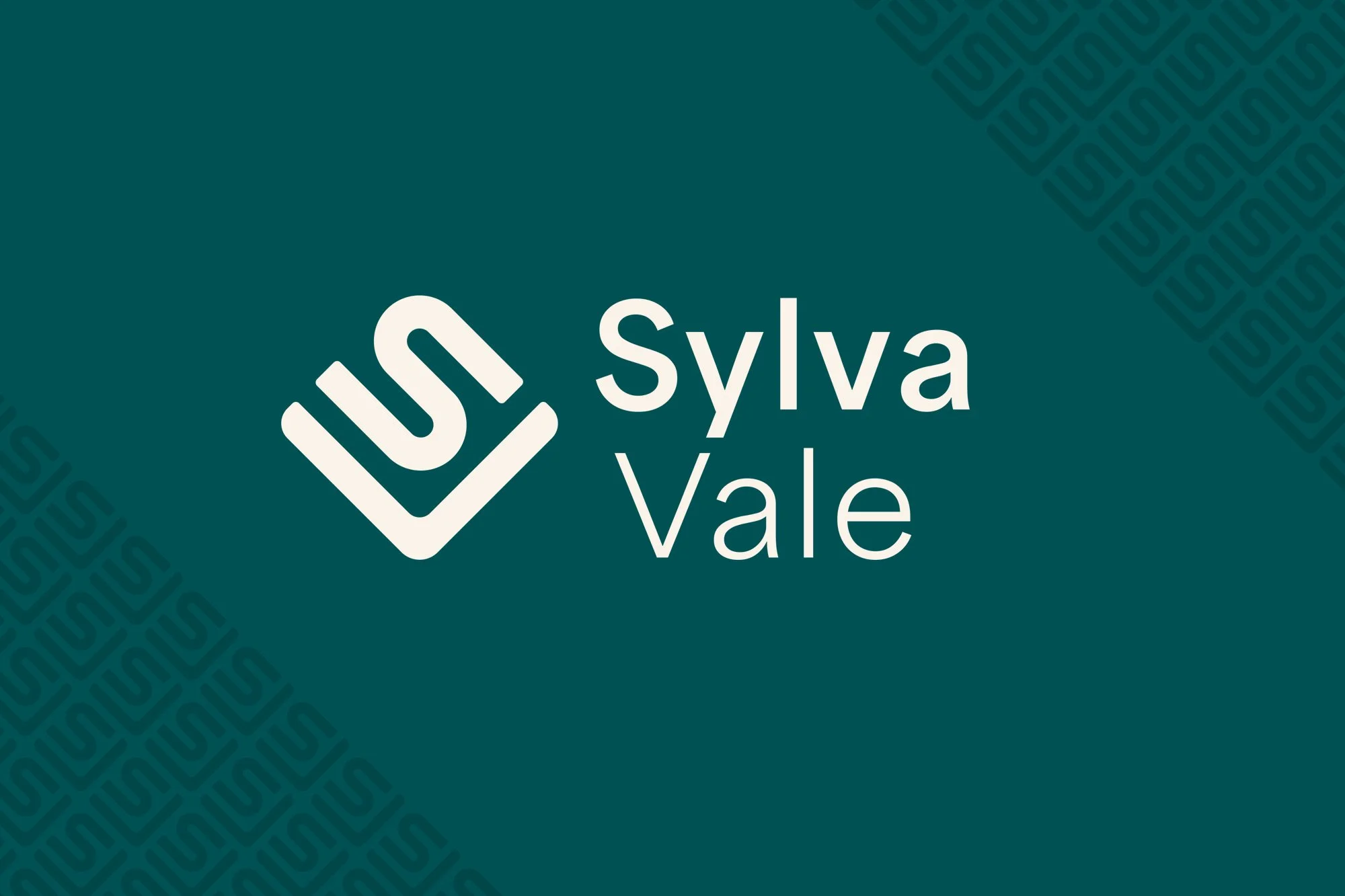 Sylva Vale logo design n colour negative