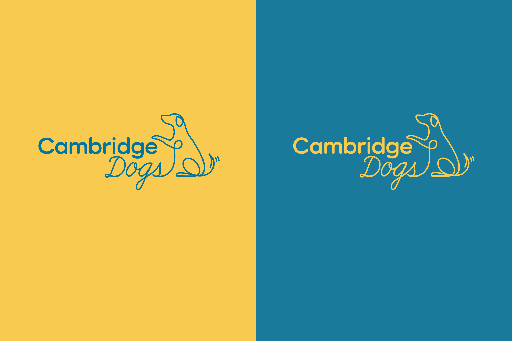 Cambridge Dogs branding - logo designs