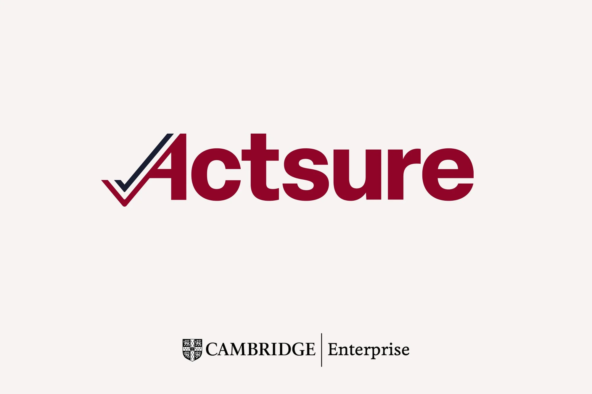 Cambridge Enterprise, Actsure branding – logo wordmark