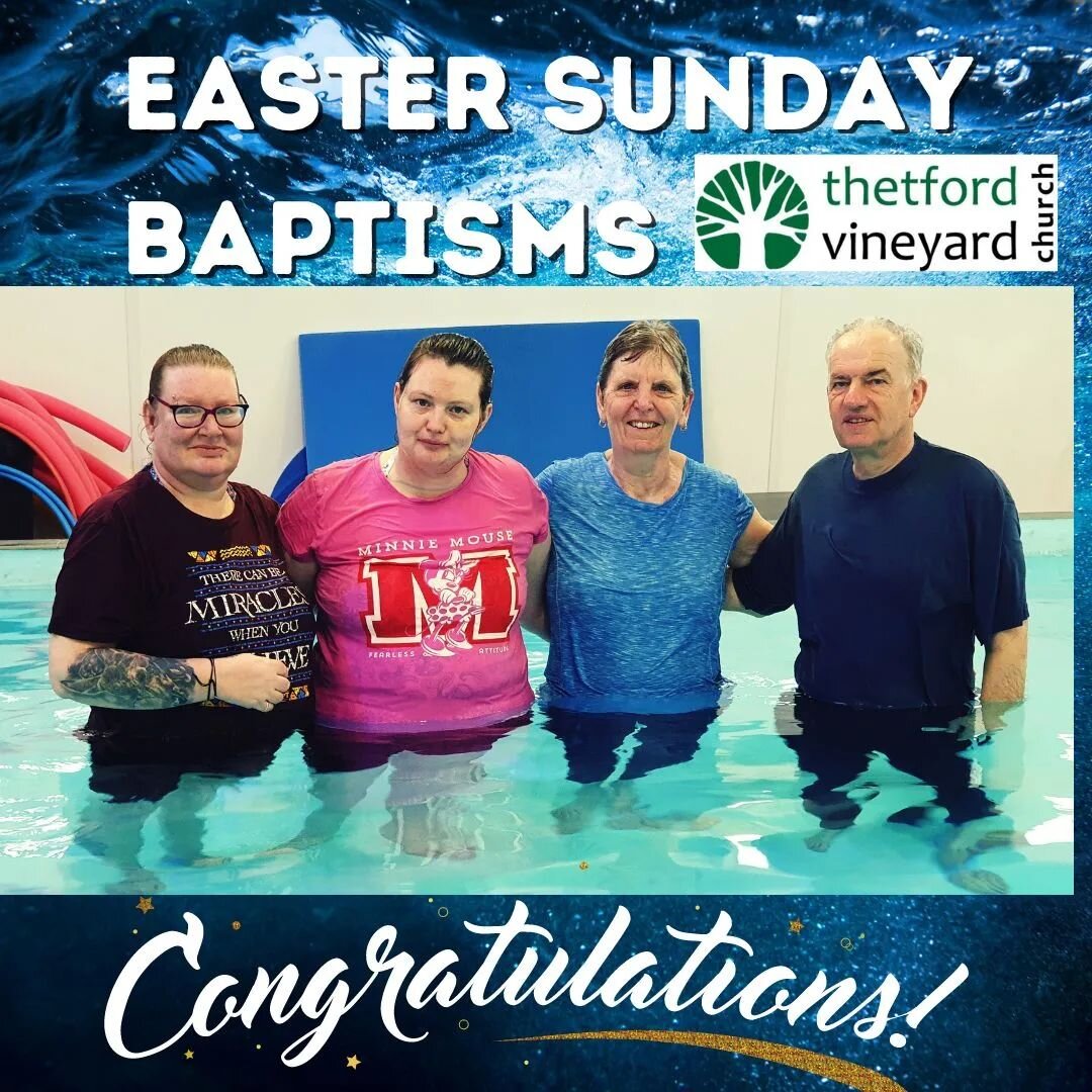 What a special Easter Sunday Baptism celebration we had! Congratulations to Kate, Sadie, Sue and Mick!!