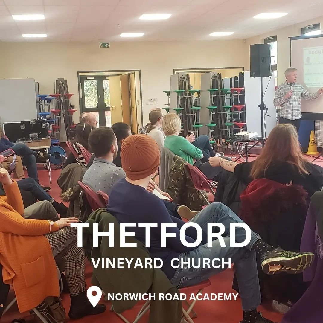 Tomorrow!
THETFORD VINEYARD CHURCH AT NORWICH ROAD ACADEMY 

Join us on Sunday as we continue in our series &quot;being the Church&quot;

Refreshments and sign up for Vineyard Kids will be available from 10.15am and we will start at 10.30am

We will 
